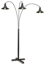 Sheriel - Metal Arc Lamp  - Black - R&R Furniture Gallery (Fountain Valley, CA)