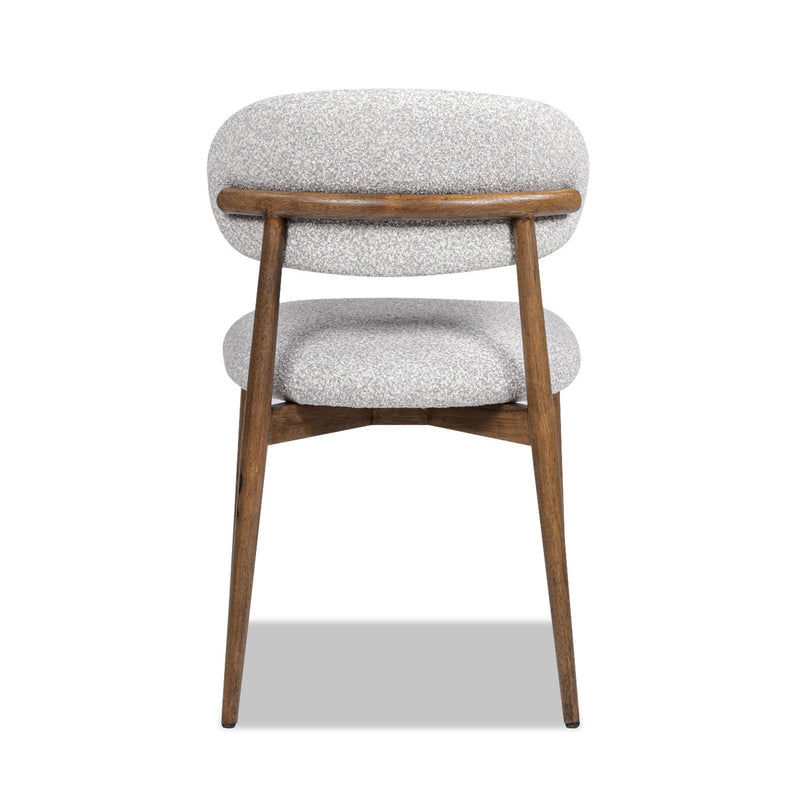 Locke - Modern Upholstered Dining Chair With Frame - Salt / Pepper - R&R Furniture Gallery (Fountain Valley, CA)