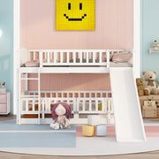 Low Bunk Bed With Slide, Fence And Ladder - R&R Furniture Gallery (Fountain Valley, CA)