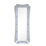Noralie - 63" Floor Mirror With Faux Diamonds - Mirrored - R&R Furniture Gallery (Fountain Valley, CA)