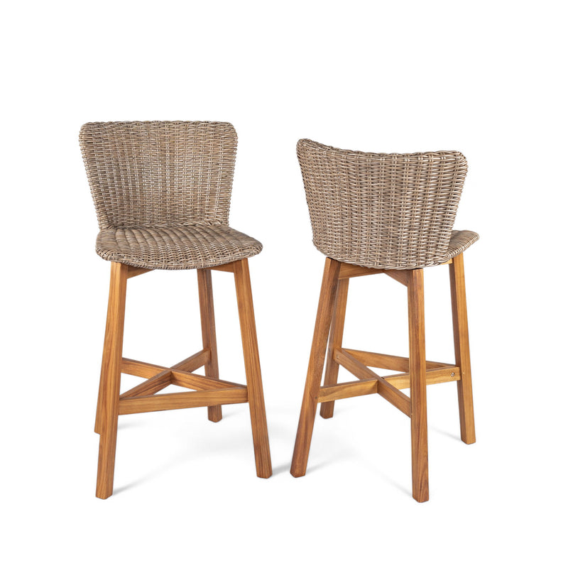 Lymington - Outdoor Bar Stool (Set of 2) - R&R Furniture Gallery (Fountain Valley, CA)
