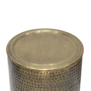 Corbin - Hammered Metal Side Table - R&R Furniture Gallery (Fountain Valley, CA)