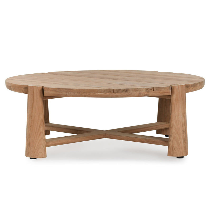 Aston - Outdoor Round Coffee Table - R&R Furniture Gallery (Fountain Valley, CA)