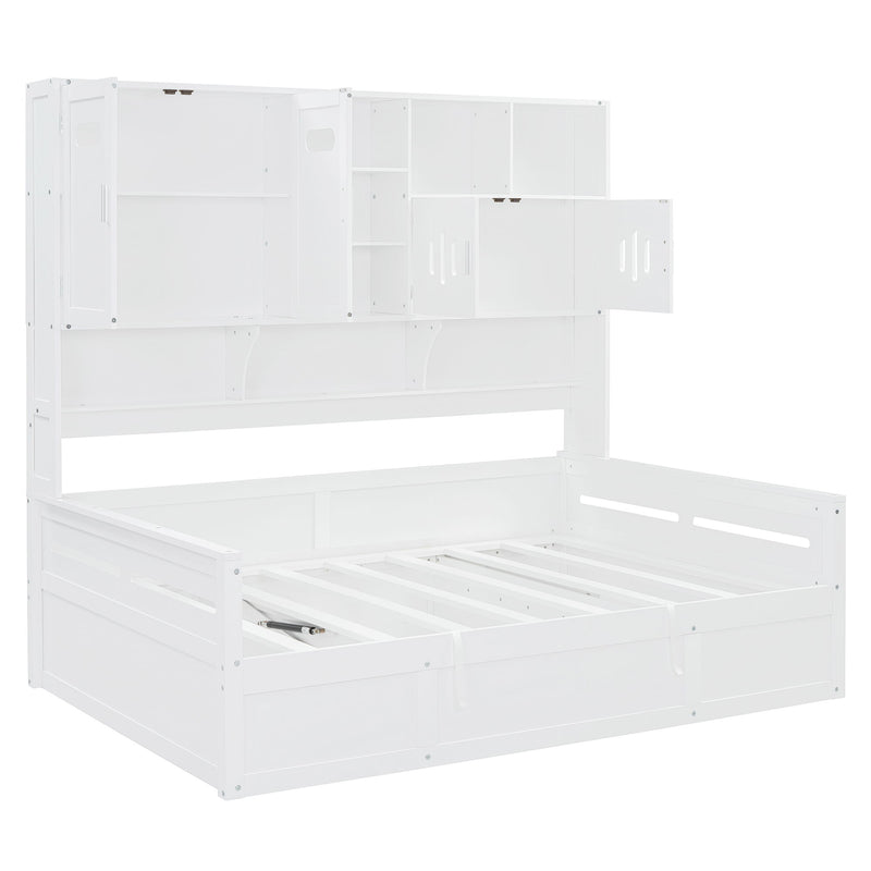 Daybed With All-In-One Cabinet And Shelf - R&R Furniture Gallery (Fountain Valley, CA)