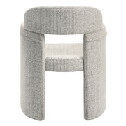 Pair of ACME Kyree arm chairs with plush chenille upholstery and walnut wood legs, set of two for modern living spaces.
