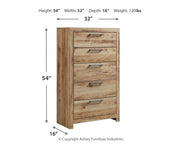 Hyanna - Five Drawer Chest - Tan Brown - R&R Furniture Gallery (Fountain Valley, CA)