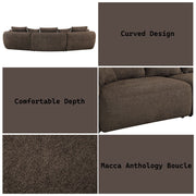 Bash - Sofa With 7 Pillows - Macca Anthology Boucle - R&R Furniture Gallery (Fountain Valley, CA)