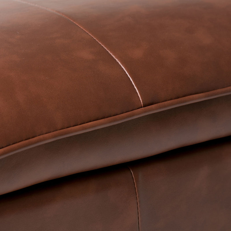Emily - Storage Ottoman - Cognac - R&R Furniture Gallery (Fountain Valley, CA)