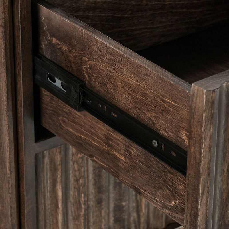 Redford - 2 Door 3 Drawer Buffet - Bark Brown - R&R Furniture Gallery (Fountain Valley, CA)
