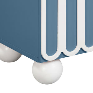 Tori - Motif Nightstand - Blue - R&R Furniture Gallery (Fountain Valley, CA)