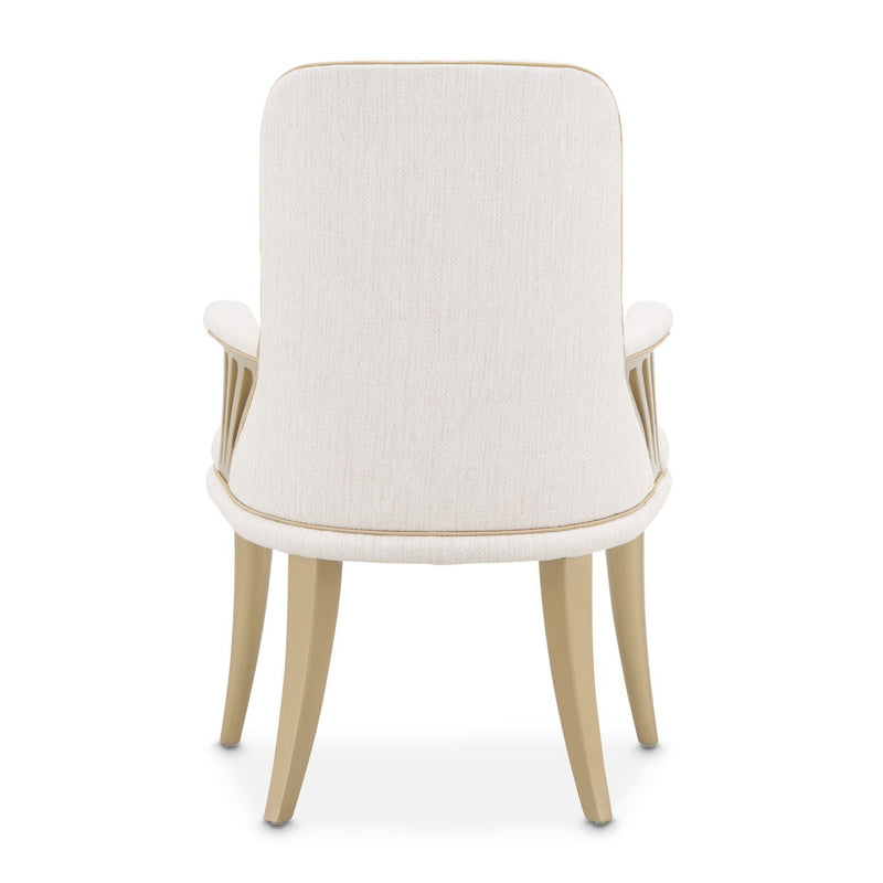 La Terrazza - Dining Arm Chair (Set of 2) - Creamy Pearl - R&R Furniture Gallery (Fountain Valley, CA)