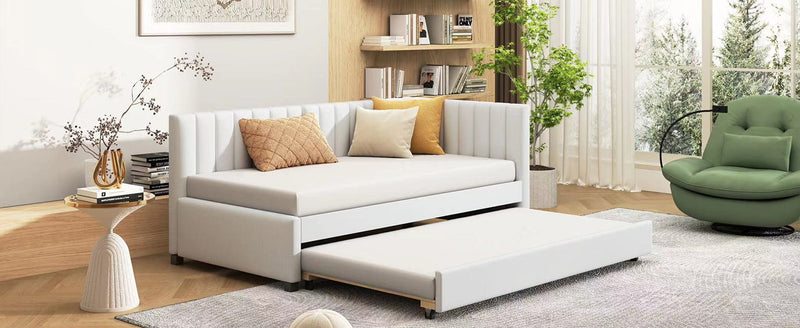 Upholstered Daybed, Sofa Bed Frame, No Box Spring Needed - R&R Furniture Gallery (Fountain Valley, CA)