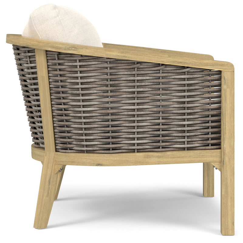 Parkside - Outdoor Conversation Chair (Set of 2) - Natural - R&R Furniture Gallery (Fountain Valley, CA)