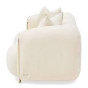 Sassani - Loveseat - Crepe / Gold - R&R Furniture Gallery (Fountain Valley, CA)
