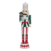 Noble House Classic Nutcracker Christmas holiday decor in green, red, and white with durable construction and detailed design.