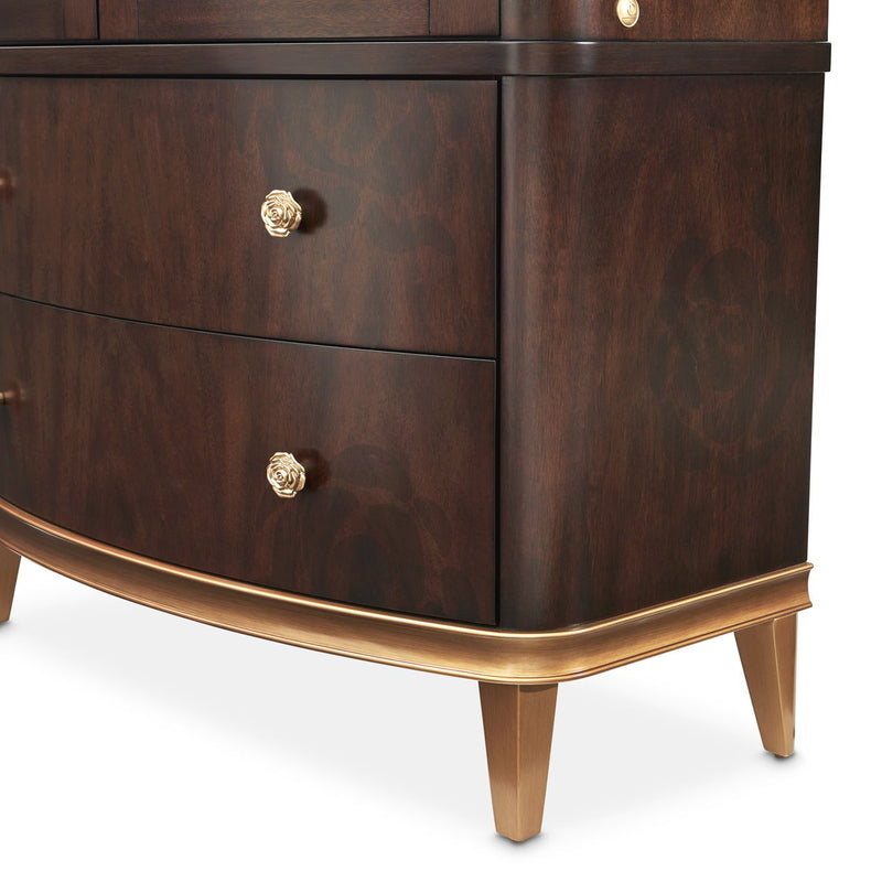 Camellia Field - Display Cabinet - Dark Brown - R&R Furniture Gallery (Fountain Valley, CA)