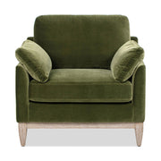 Pasadena - Wide Modern Farmhouse Accent Arm Chair - Olive Green - R&R Furniture Gallery (Fountain Valley, CA)