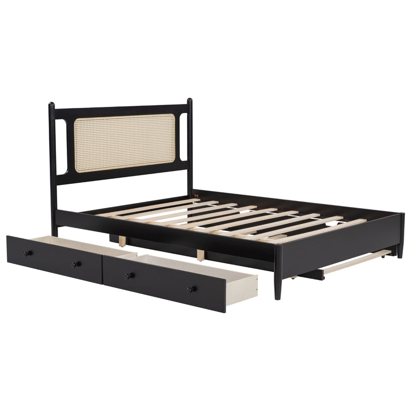 Platform Bed With 2 Big Drawers & Trundle - R&R Furniture Gallery (Fountain Valley, CA)