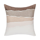 Bikram - 22" x 22" LN Pillow - Ivory / Mocha Cream - R&R Furniture Gallery (Fountain Valley, CA)