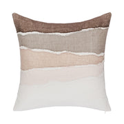 Bikram - 22" x 22" LN Pillow - Ivory / Mocha Cream - R&R Furniture Gallery (Fountain Valley, CA)