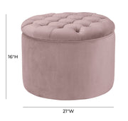 Queen - Velvet Storage Ottoman - R&R Furniture Gallery (Fountain Valley, CA)