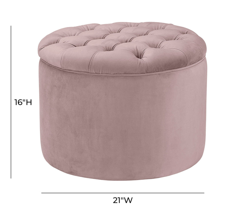 Queen - Velvet Storage Ottoman - R&R Furniture Gallery (Fountain Valley, CA)