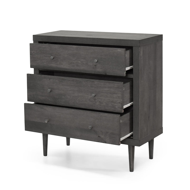 Nystrom - Mid Century Modern 3 Drawer Chest - R&R Furniture Gallery (Fountain Valley, CA)