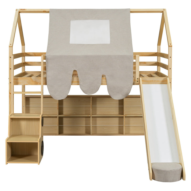 Loft Bed With House Shaped Frame And Tent - R&R Furniture Gallery (Fountain Valley, CA)