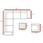 Wicker Seating Group Set With Table And Cushions - R&R Furniture Gallery (Fountain Valley, CA)