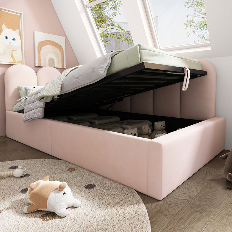 Upholstered Daybed With Metal Slatted Base - R&R Furniture Gallery (Fountain Valley, CA)