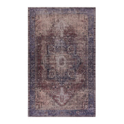 Maval - 3' X 5' Washable Area Rug - Burgundy - R&R Furniture Gallery (Fountain Valley, CA)