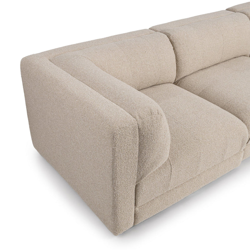 Classic Home Adalynne stationary sectional sofa with plush cushions and modern design, shown in a living room setting.