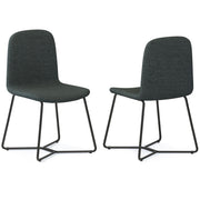 Wilcox - Dining Chair (Set of 2) - Charcoal Gray - R&R Furniture Gallery (Fountain Valley, CA)