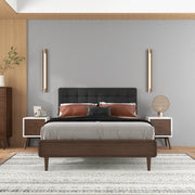 Caroline - Mid-Century Modern Style Night Stand 2 Drawer - R&R Furniture Gallery (Fountain Valley, CA)