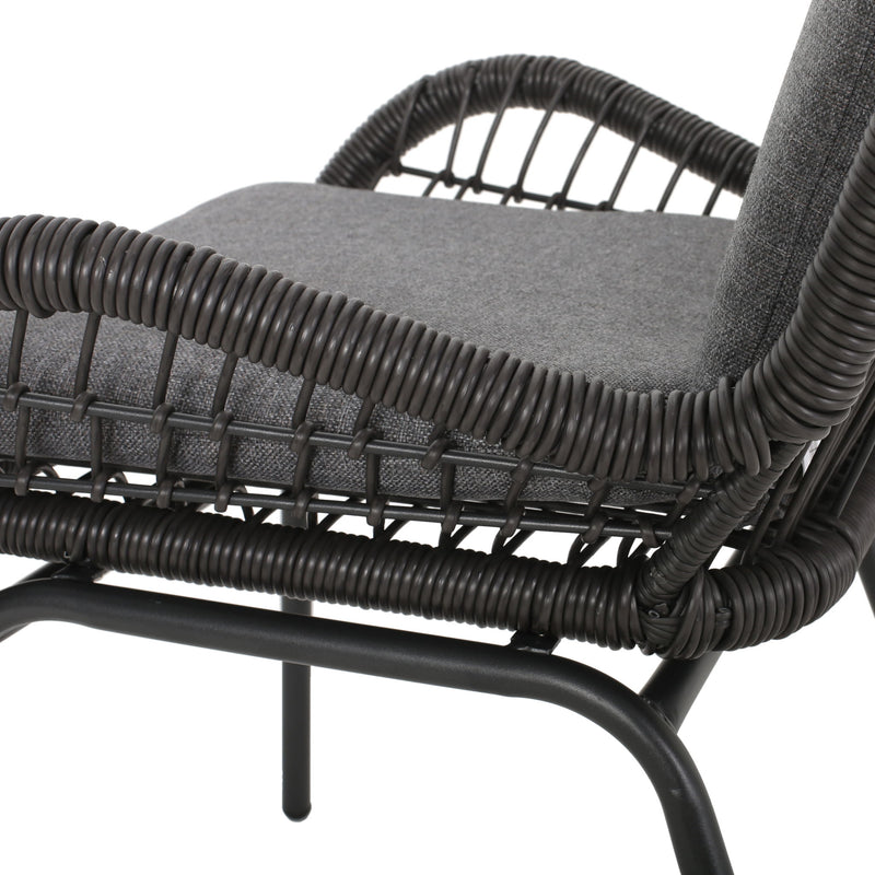 Outdoor Wicker Club Chair With Cushions (Set of 2) - R&R Furniture Gallery (Fountain Valley, CA)