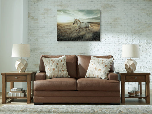 VillaCourt - Loveseat - Caramel - R&R Furniture Gallery (Fountain Valley, CA)
