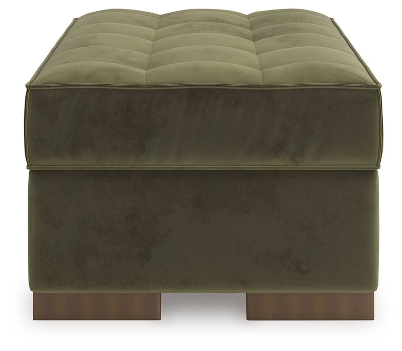 Caspian-Town - Oversized Accent Ottoman - Olive - R&R Furniture Gallery (Fountain Valley, CA)