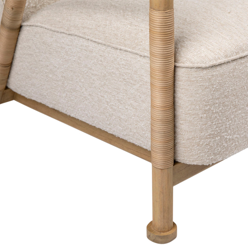 Clyde - Occasional Chair - Ivory And Natural
