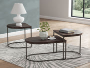 Vanmore - Occasional Table Set (Set of 3) - Dark Brown - R&R Furniture Gallery (Fountain Valley, CA)