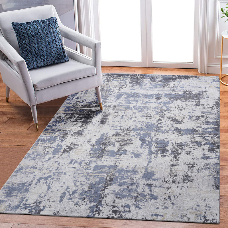 Payas - 6' X 9' Abstract Area Rug - Gray