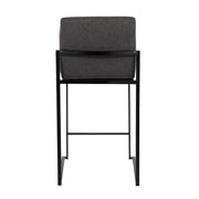 Lumi Source Fuji high back counter stool set with contemporary modern design, featuring sleek lines and comfortable seating.