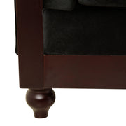 Chesterfield Loveseat Sofa, 2 Person Rolled Arm Upholstered Couch - R&R Furniture Gallery (Fountain Valley, CA)