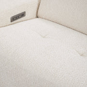 Darrow - Upholstered Power Recliner Sofa - Ivory - R&R Furniture Gallery (Fountain Valley, CA)