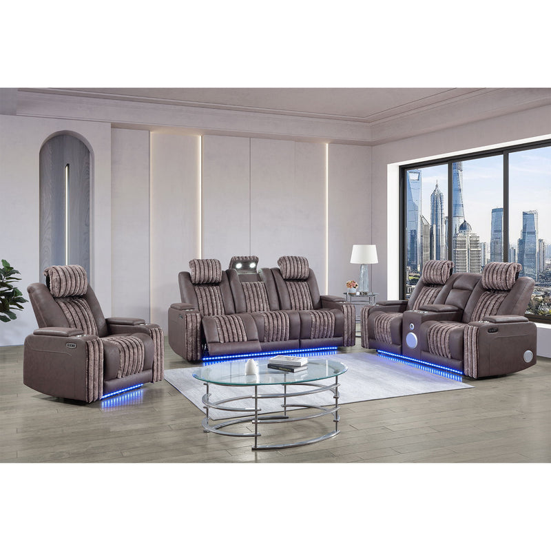 Duran - Power Reclining Sofa With Power Headrest - R&R Furniture Gallery (Fountain Valley, CA)