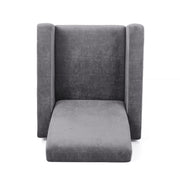 Bolt - Upholstered Recliner Chair With Stainless Steel Base - Gray / Chrome - R&R Furniture Gallery (Fountain Valley, CA)
