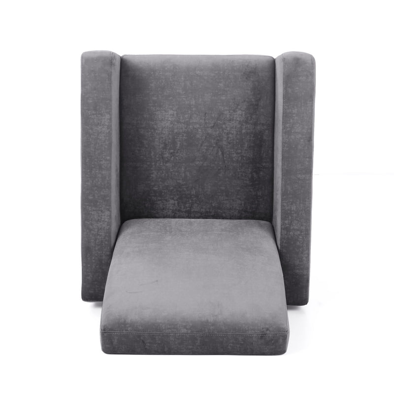 Bolt - Upholstered Recliner Chair With Stainless Steel Base - Gray / Chrome - R&R Furniture Gallery (Fountain Valley, CA)