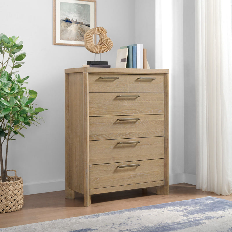 6 Drawer Chest - Tan - R&R Furniture Gallery (Fountain Valley, CA)