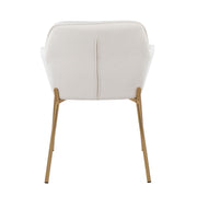 Pair of Lumi Source Daniella contemporary dining chairs with sleek modern design, set of two for stylish kitchen or dining room.