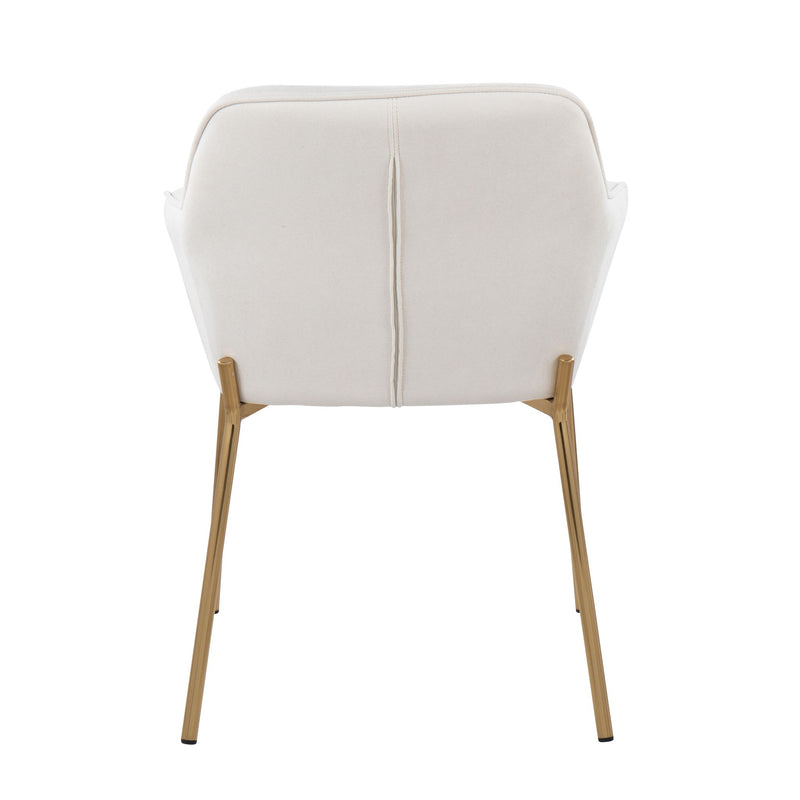 Pair of Lumi Source Daniella contemporary dining chairs with sleek modern design, set of two for stylish kitchen or dining room.