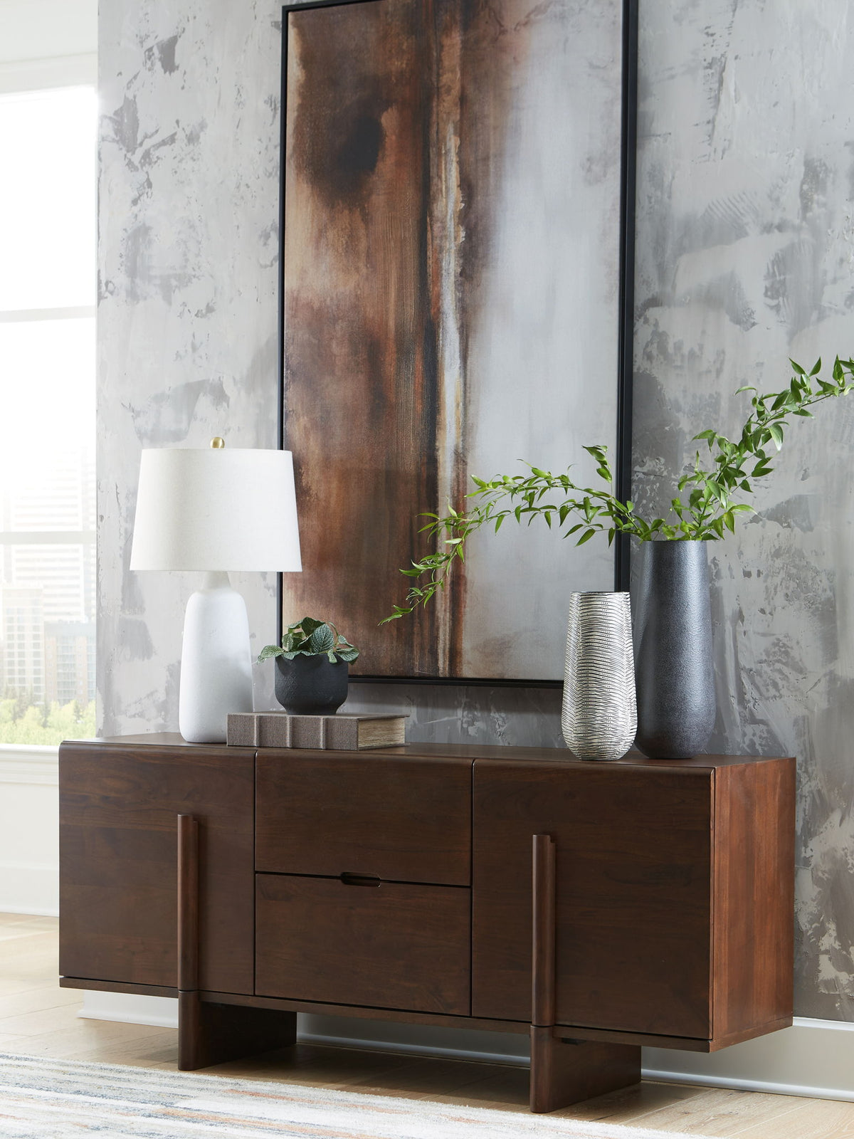 Kydler - Accent Cabinet - Medium Brown - R&R Furniture Gallery (Fountain Valley, CA)